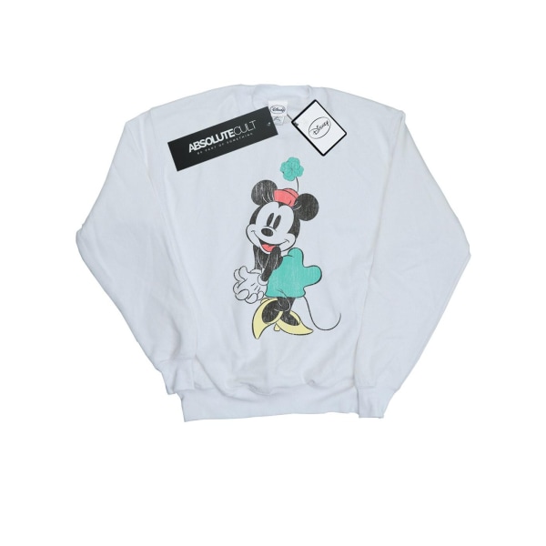 Disney Boys Minnie Mouse Shamrock Hat Sweatshirt 7-8 Years Whit White 7-8 Years