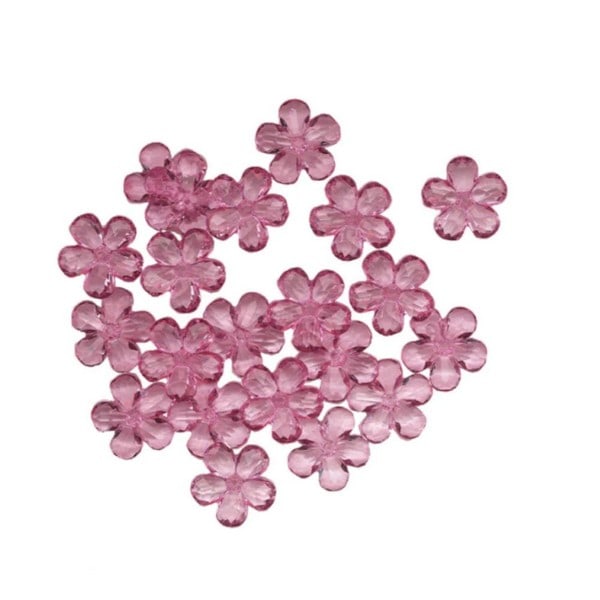 Amscan Ädelstensblomsdekoration En Storlek Rosa Pink One Size