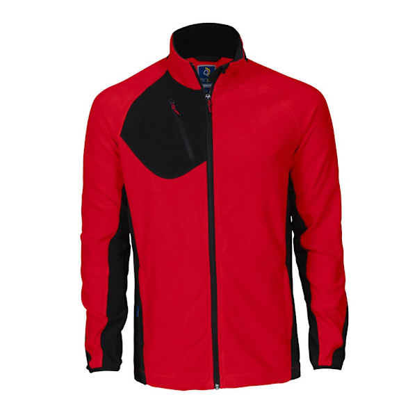 Projob Herr Microfleece Jacka 4XL Röd Red 4XL