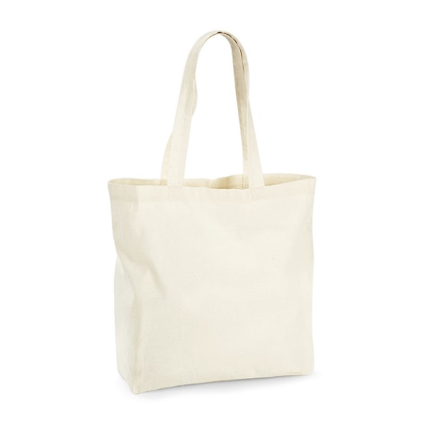 Westford Mill Unisex ekologisk premium bomull maxi tote väska en storlek Natural One Size