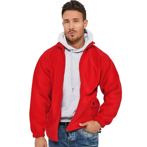 Absolute Apparel Heritage Full Zip Fleece XL Röd Red XL