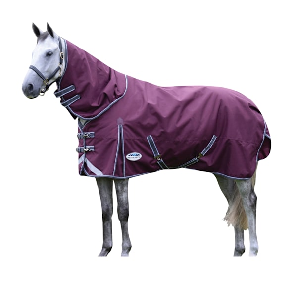 Weatherbeeta Comfitec Plus Dynamic II Avtagbar Hals Medium Li Maroon/Grey/White 5´ 3