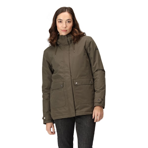 Regatta Dam/Kvinnor Broadia Vattentät Jacka 10 UK Mörk Khak Dark Khaki 10 UK