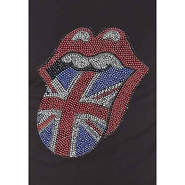 The Rolling Stones Unisex Adult Classic Embellished T-Shirt M B Black M