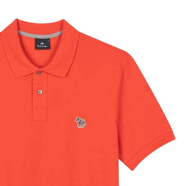 Paul Smith Herr Zebra Regular Pikétröja M Röd Red M
