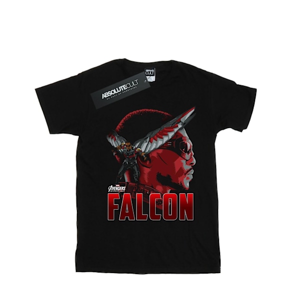 Marvel Herr Avengers Infinity War Falcon Karaktär T-shirt L Svart Black L