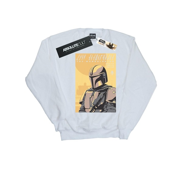 Star Wars Herr The Mandalorian Art Poster Sweatshirt L Vit White L