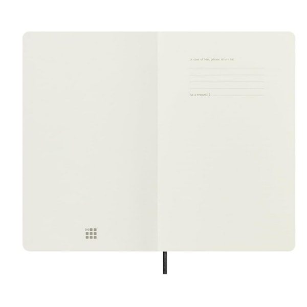 Moleskine Vegea Boa Mjukpärmig Anteckningsbok One Size Solid Black Solid Black One Size