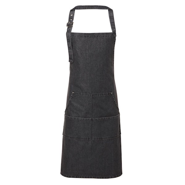 Premier Unisex Vuxen Twill Full Apron One Size Svart Denim Black Denim One Size