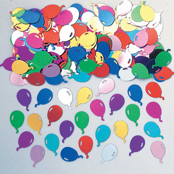 Amscan Präglad Metallic Multifärgad Ballongkonfetti 14g Mult Multicoloured 14g