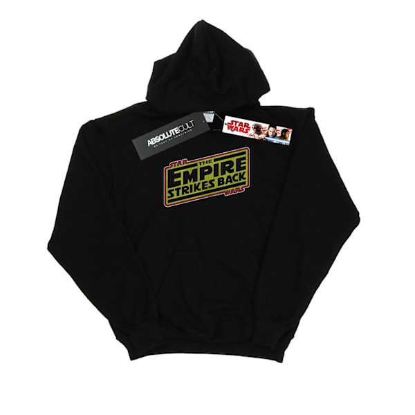 Star Wars Herr The Empire Strikes Back Logotyp Hoodie 3XL Svart Black 3XL