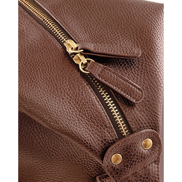 Quadra NuHude Faux Läder Weekender Holdall Väska One Size Tan Tan One Size