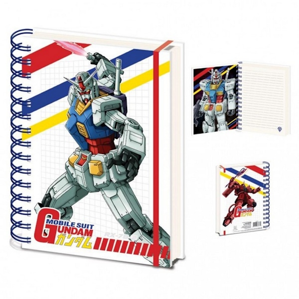 Gundam Colour Cut Away A5 Spiralblock Anteckningsbok En Storlek Flerfärgad Multicoloured One Size