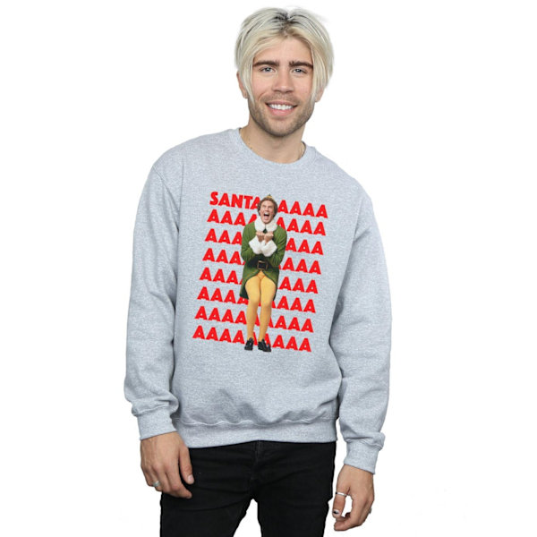 Elf Herr Buddy Santa Scream Sweatshirt L Sports Grey Sports Grey L