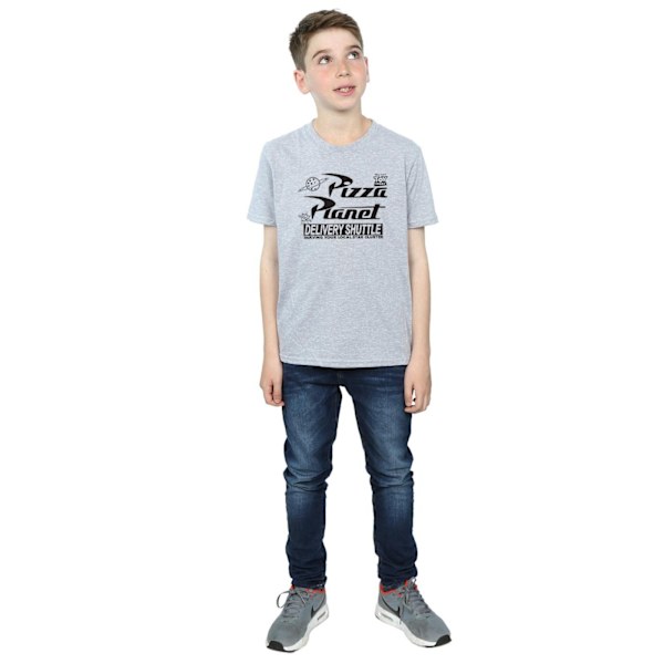 Disney Boys Toy Story Pizza Planet Logo T-shirt 5-6 år Sport Sports Grey 5-6 Years