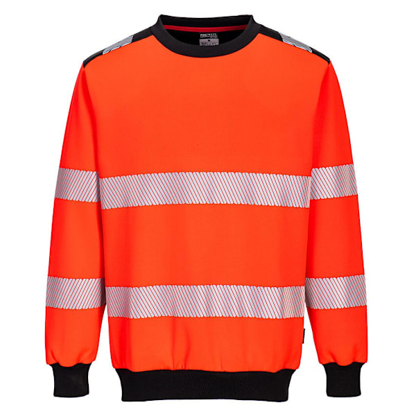 Portwest Herr PW3 Hi-Vis Sweatshirt 4XL Röd/Svart Red/Black 4XL