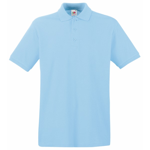 Fruit Of The Loom Premium Herr Polotröja Kortärmad S Himmelblå Sky Blue S