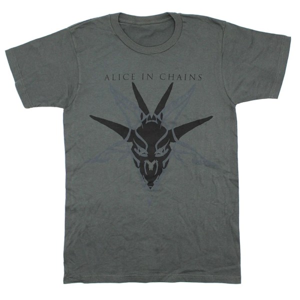Alice In Chains Unisex Vuxen Skalle Bomull T-shirt S Charcoal Grå Charcoal Grey S