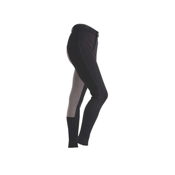 Wessex Dam/Damtvåfärgade Jodhpurs 10 UK R Svart/Grå Black/Grey 10 UK R