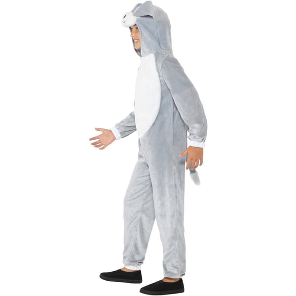 Smiffys Barn/Barn Hunddräkt 7-9 År Grå/Vit Grey/White 7-9 Years