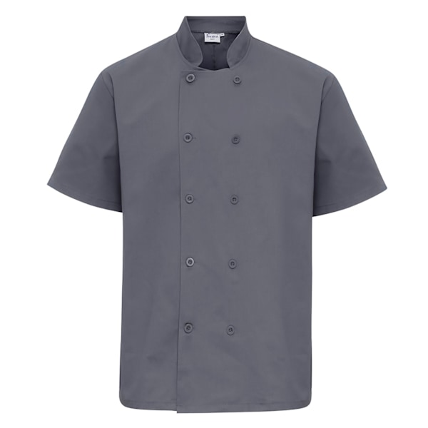 Premier Kortärmad Kockjacka Herr 3XL Stål Steel 3XL