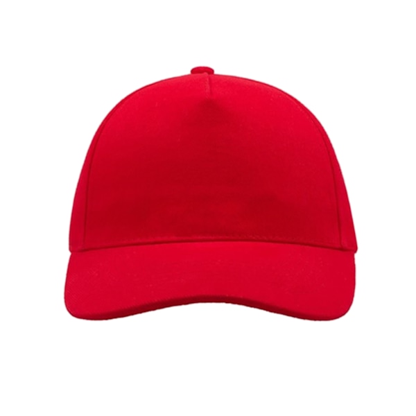 Atlantis Liberty Five Buckle Heavy Brush Cotton 5 Panel Cap One Red One Size