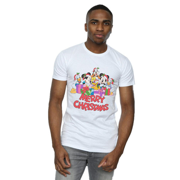 Disney Herr Mickey Mouse och vänner Jul T-shirt S Vit White S