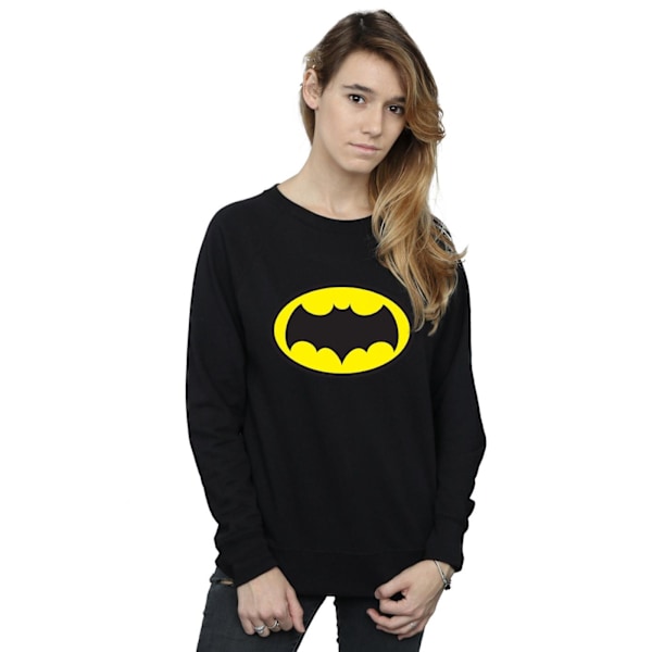 DC Comics Dam/Kvinnor Batman TV-serie Logotyp Sweatshirt XL Svart Black XL