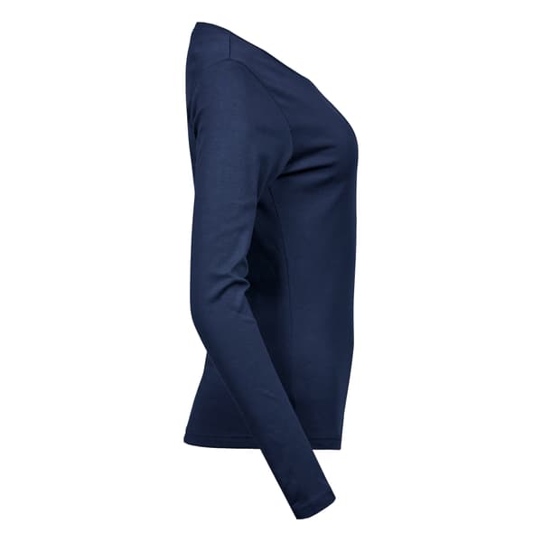 Tee Jays Dam Interlock Långärmad T-shirt S Marinblå Navy S