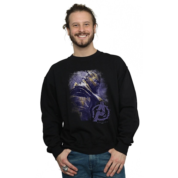 Marvel Mens Avengers Endgame Thanos Borstad Sweatshirt M Svart Black M