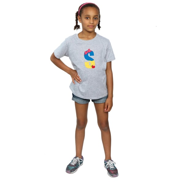Disney Girls Alphabet S Is For Snow White Bomull T-shirt 12-13 Sports Grey 12-13 Years