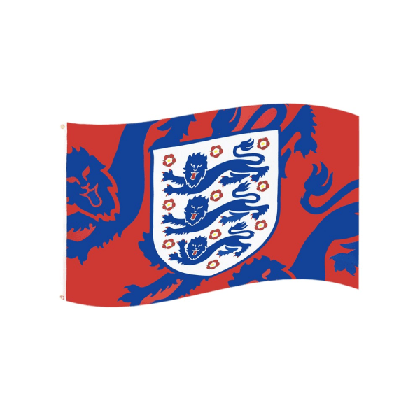 England FA Crest Flagga One Size Röd/Royal Blå/Vit Red/Royal Blue/White One Size