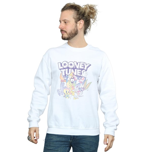 Looney Tunes Herr Rainbow Friends Sweatshirt 5XL Vit White 5XL