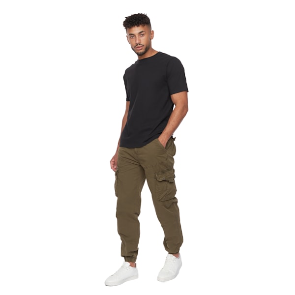 Duck and Cover Mens Kartmoore Combat Trousers 30L Khaki Khaki 30L