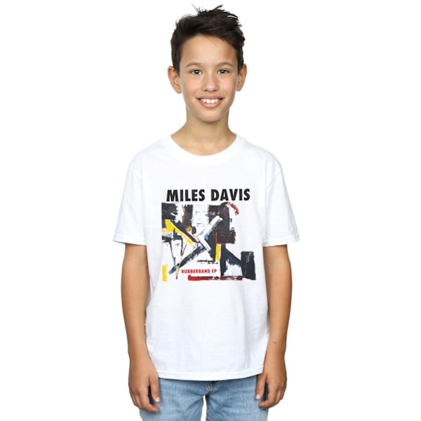 Miles Davis Boys Rubberband EP T-Shirt 7-8 år Vit White 7-8 Years