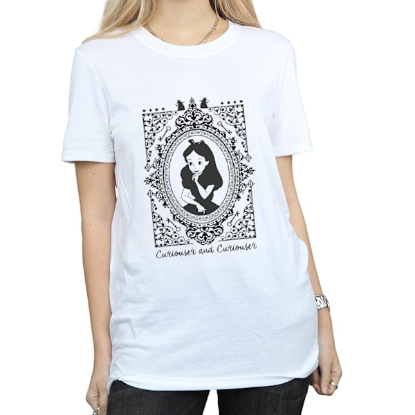 Disney Dam/Damer Alice In Wonderland Frame Bomull Boyfriend White M