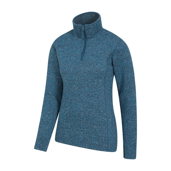 Mountain Warehouse Dam/Dam Idris Fleece Tröja med Halv Dragkedja 10 U Teal 10 UK