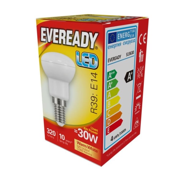 Eveready LED R39 E14 Glödlampa 4w Varmvit Warm White 4w