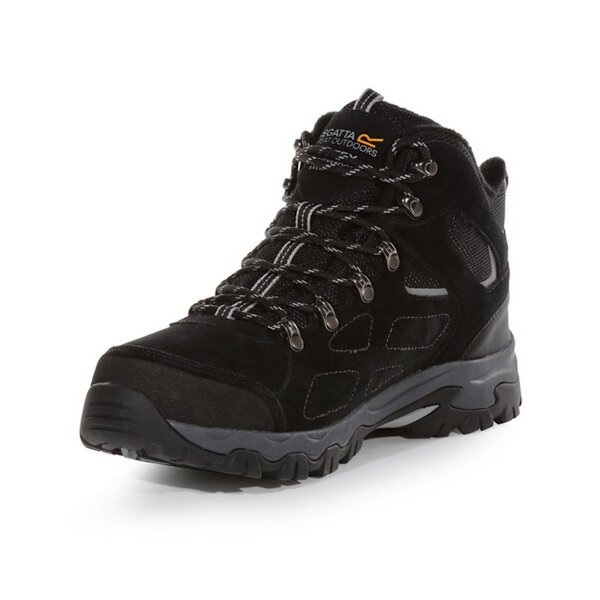 Regatta Mens Tebay Thermo Vattentäta Mockaskor Vandringskängor 7 UK B Black/Light Grey 7 UK
