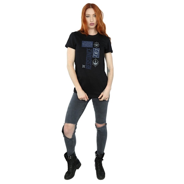 Star Wars Dam/Damer The Last Jedi The Resistance Bomull Boyfriend Black XXL