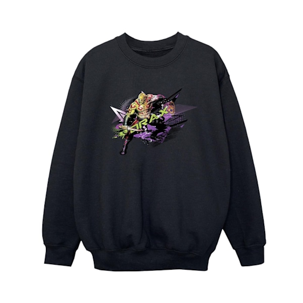 Marvel Boys Guardians Of The Galaxy Abstract Drax Sweatshirt 7-8 år Black 7-8 Years