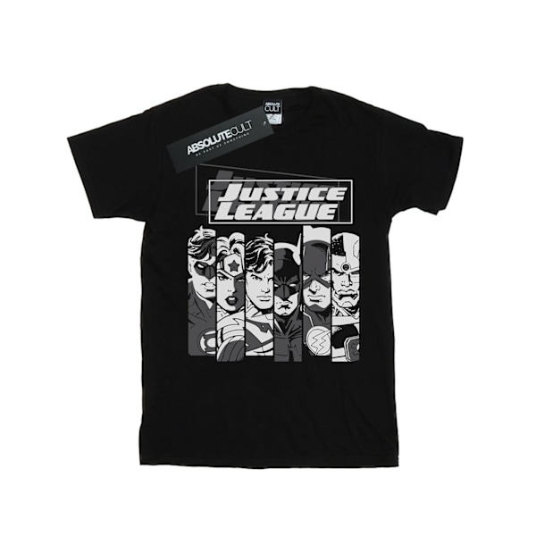 DC Comics Boys Justice League Stripes T-Shirt 9-11 år Svart Black 9-11 Years