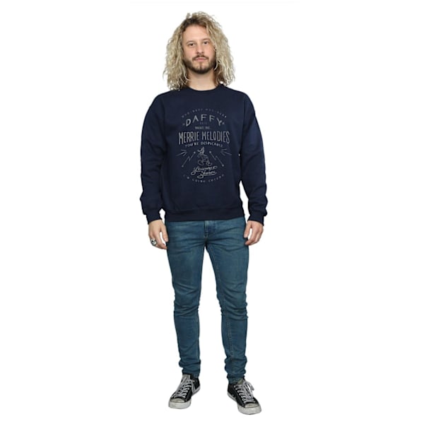 Looney Tunes Herr Daffy Duck Despicable Sweatshirt M Marinblå Navy Blue M