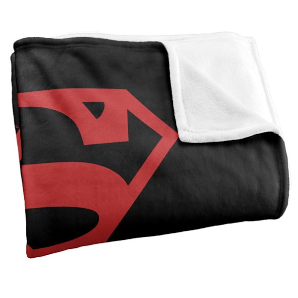 Superman Filt med Kontrastlogga One Size Flerfärgad Multicoloured One Size