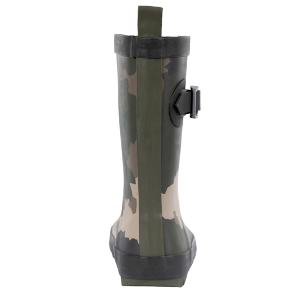Trespass Barn- & Flickor-Stövlar Puddle Camo Wellington 7 UK Barn Green/Brown/Black 7 UK Child
