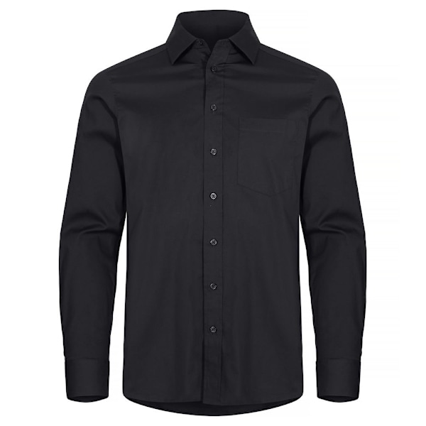Clique Herr Stretch Formell Skjorta L Svart Black L