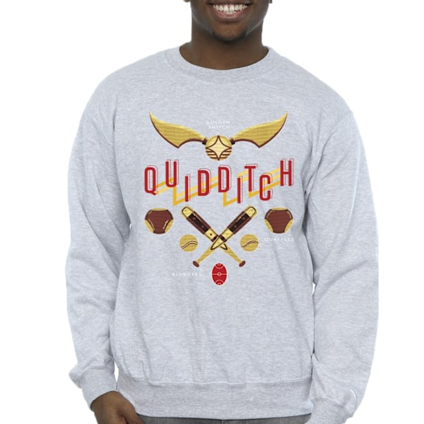 Harry Potter Quidditch Golden Snitch Sweatshirt XL Sports - Herr Sports Grey XL