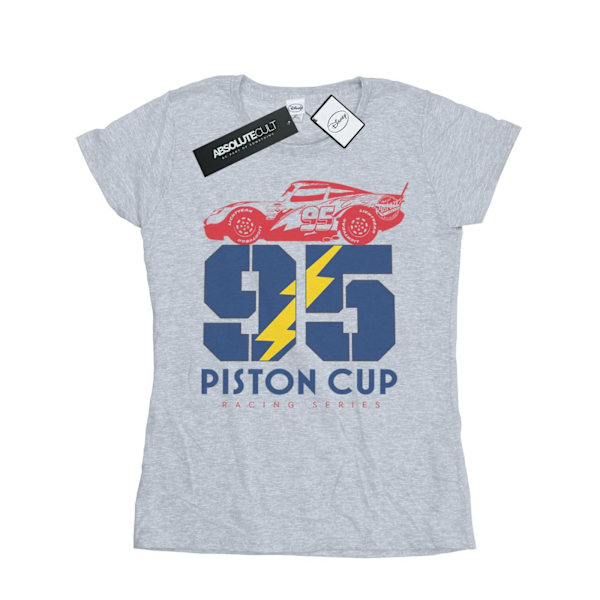 Disney Dam/Dam Cars Piston Cup 95 Bomull T-shirt S Sport Sports Grey S
