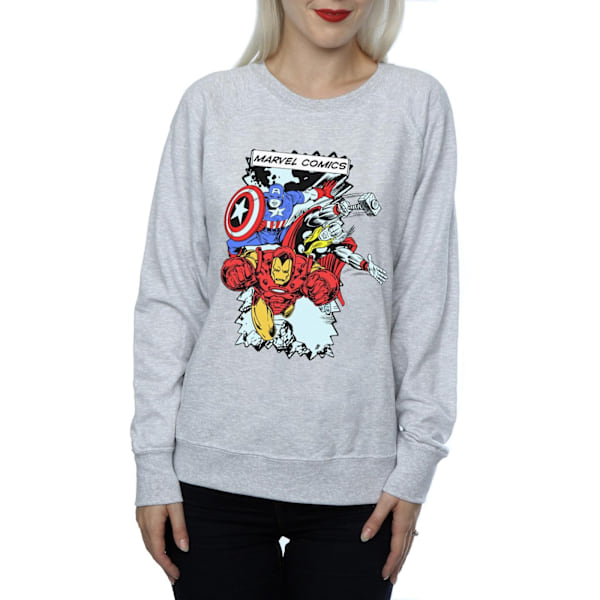 Marvel Dam/Kvinnor Seriefigurer Sweatshirt L Heather Grey Heather Grey L