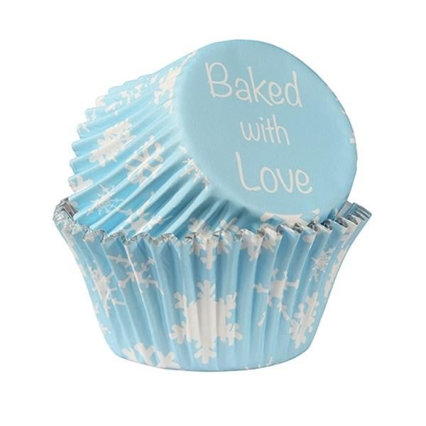 Culpitt Baked With Love Muffins- och Cupcakeformar i folie (förpackning om 25) Blue One Size